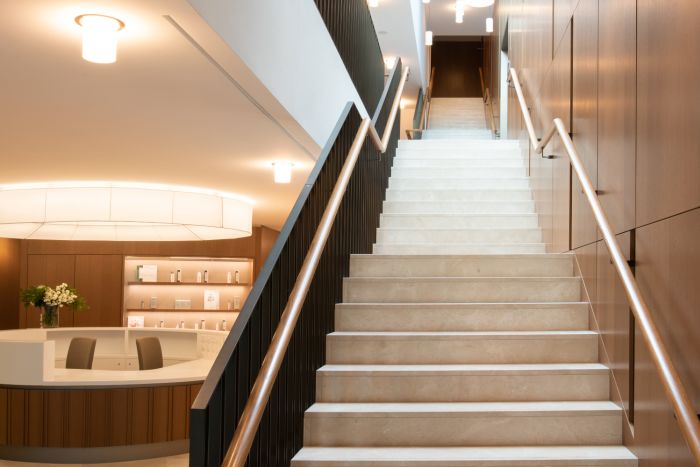 Clinic Les Alpes stairs